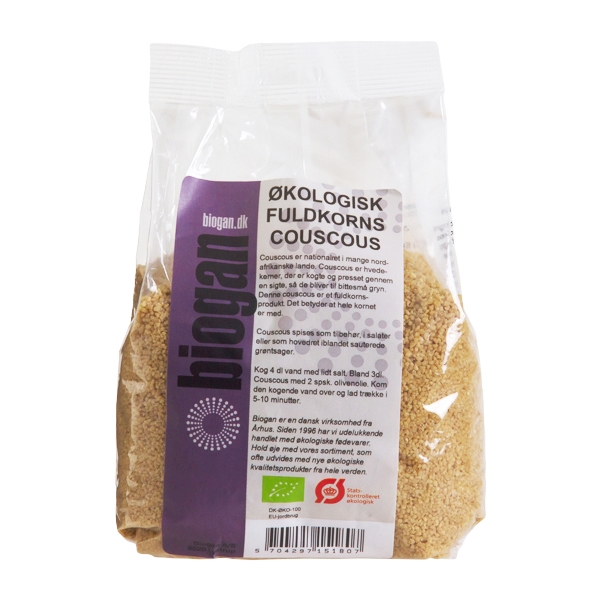 Couscous Fuldkorn Biogan 500 g økologisk